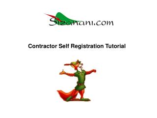 Contractor Self Registration Tutorial
