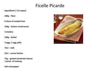 Ficelle Picarde