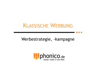 K LASSISCHE W ERBUNG