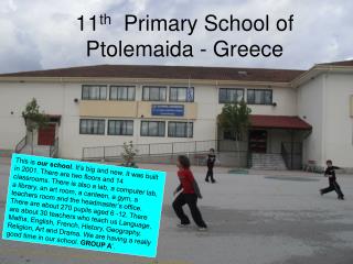 11 th Primary School of Ptolemaida - Greece