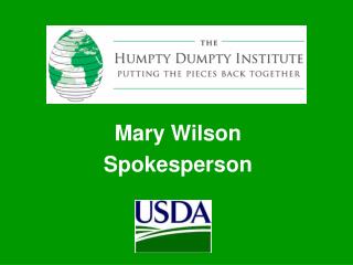 Mary Wilson Spokesperson