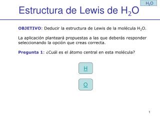 Estructura de Lewis de H 2 O