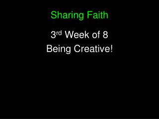 Sharing Faith