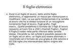 Il foglio elettronico