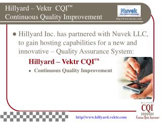 Hillyard – Vektr CQI ™ Continuous Quality Improvement