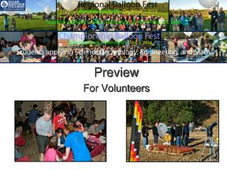 Preview For Volunteers