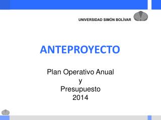 ANTEPROYECTO