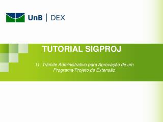 TUTORIAL SIGPROJ