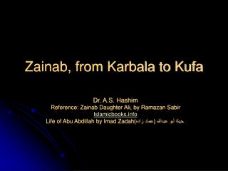 Zainab, from Karbala to Kufa