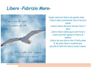 Libero -Fabrizio Moro-
