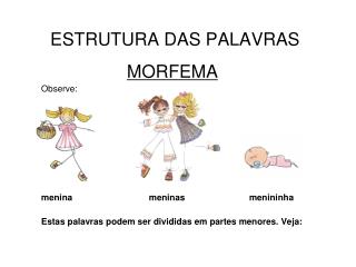 ESTRUTURA DAS PALAVRAS