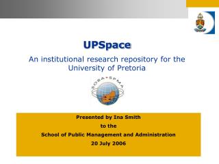 UPSpace An institutional research repository for the University of Pretoria