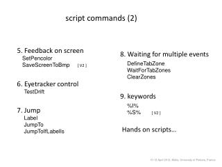 script commands (2)