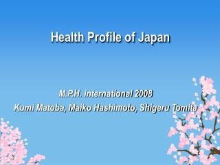 Health Profile of Japan