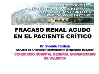 FRACASO RENAL AGUDO EN EL PACIENTE CRÍTICO