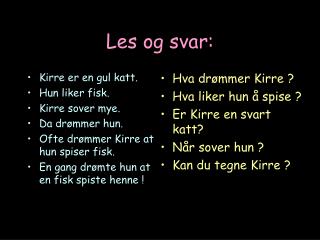 Les og svar: