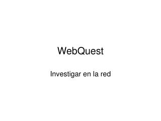 WebQuest