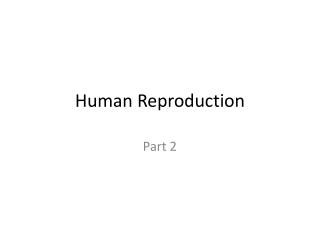 Human Reproduction