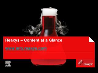 Reaxys – Content at a Glance info.reaxys