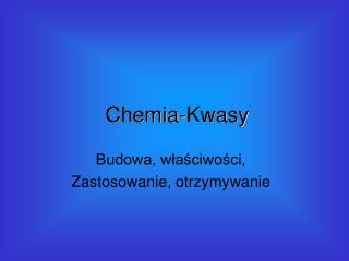 Chemia-Kwasy
