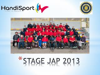 STAGE JAP 2013