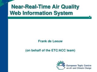 Near-Real-Time Air Quality Web Information System
