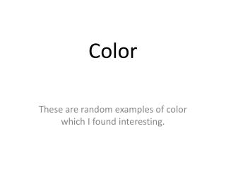 Color