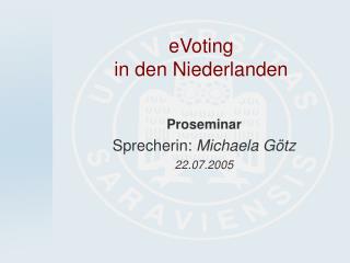 eVoting in den Niederlanden