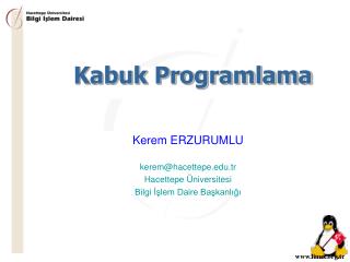 Kabuk Programlama