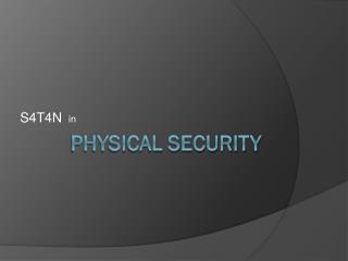 Physical Security