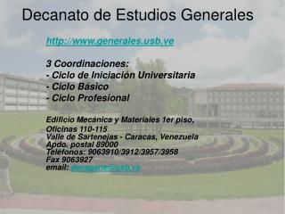 Decanato de Estudios Generales