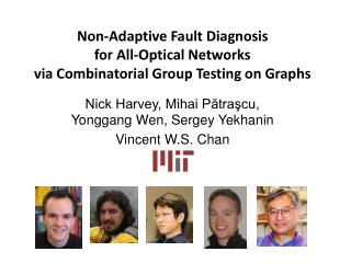 Non-Adaptive Fault Diagnosis for All-Optical Networks via Combinatorial Group Testing on Graphs