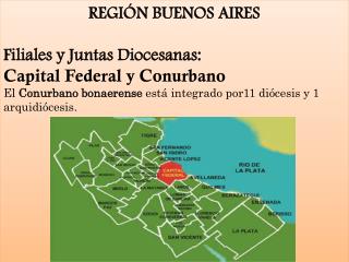 REGIÓN BUENOS AIRES Filiales y Juntas Diocesanas: Capital Federal y Conurbano