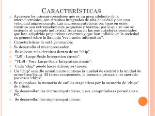 Características