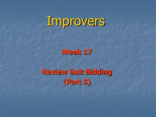 Improvers