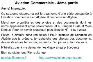 Aviation Commerciale - 4ème partie Ami(e) Internaute,