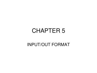 CHAPTER 5