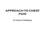 APPROACH TO CHEST PAIN