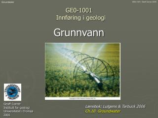 GE0-1001 Innføring i geologi