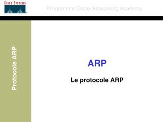 ARP Le protocole ARP