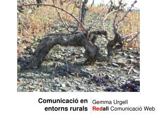 Comunicació en entorns rurals