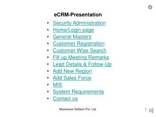 eCRM-Presentation