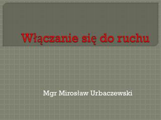 Włączanie się do ruchu