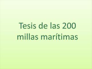 T esis de las 200 millas marítimas