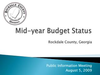 Mid-year Budget Status