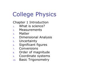 College Physics