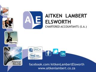 AITKEN LAMBERT ELSWORTH CHARTERED ACCOUNTANTS (S.A .)