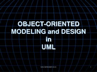 OBJECT-ORIENTED MODELING and DESIGN in UML