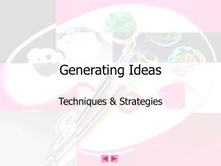 Generating Ideas