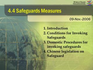 4.4 Safeguards Measures